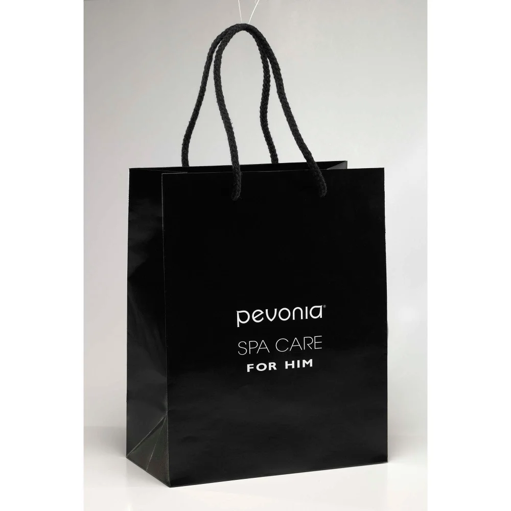 Pevonia Black Gift Bag (Spa Care for Him) Image 1